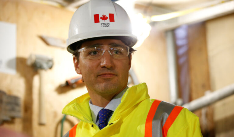 Alberta in disbelief as Justin Trudeau was caught on camera today sneaking into an Alberta oilfield disguised as a worker